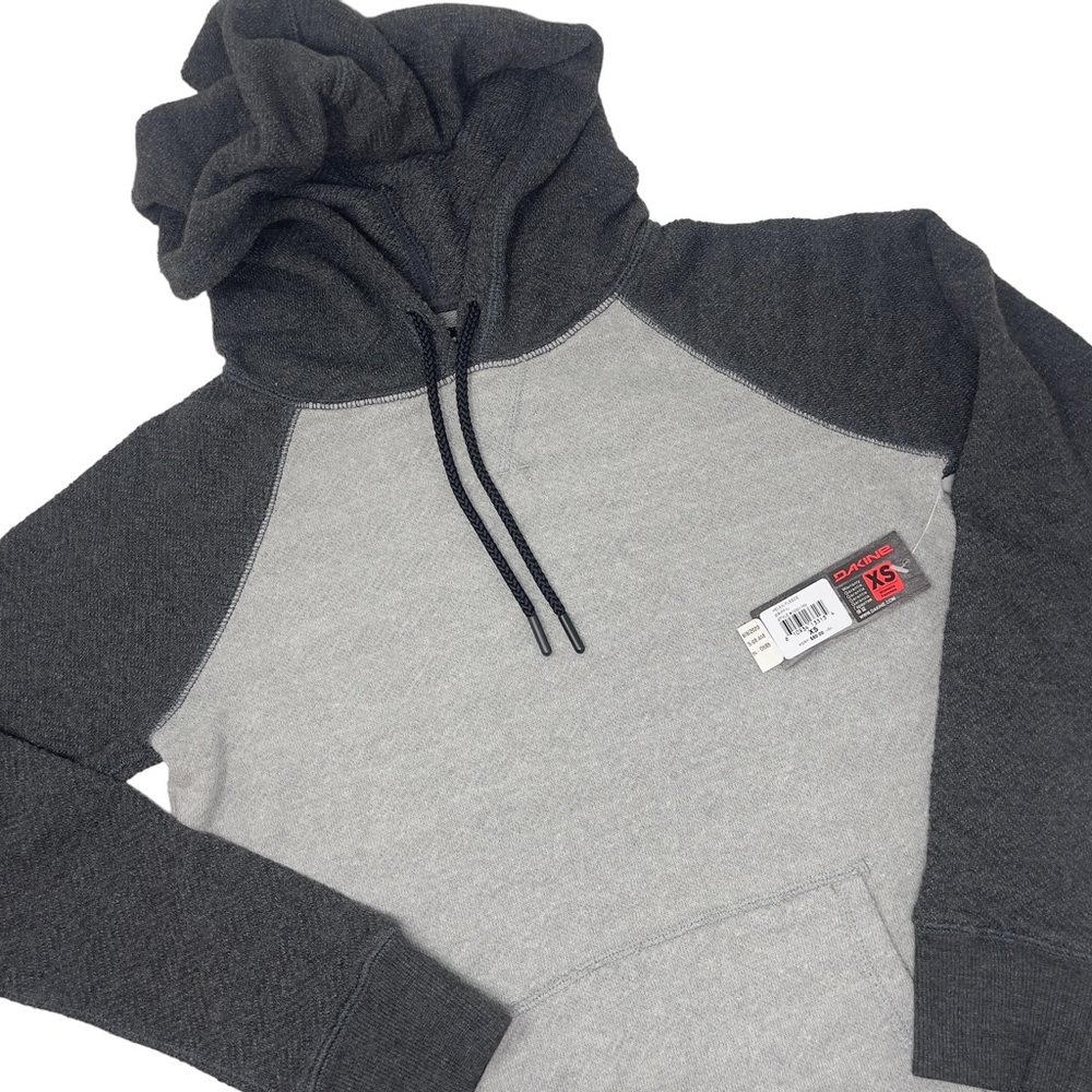 Dakine Women's Helen Soft Fleece Hoodie Pullover Griffin XS Grey Black b12